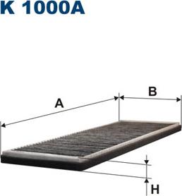 Filtron K1000A - Фильтр воздуха в салоне parts5.com