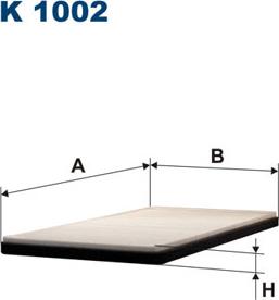 Filtron K1002 - Фильтр воздуха в салоне parts5.com