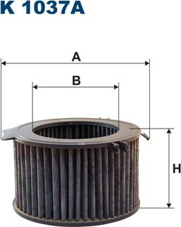 Filtron K1037A - Фильтр воздуха в салоне parts5.com