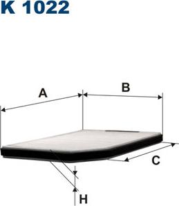 Filtron K1022 - Фильтр воздуха в салоне parts5.com