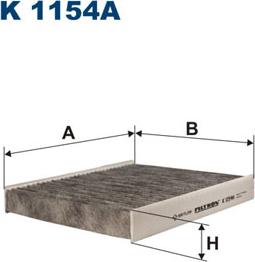 Filtron K1154A - Фильтр воздуха в салоне parts5.com