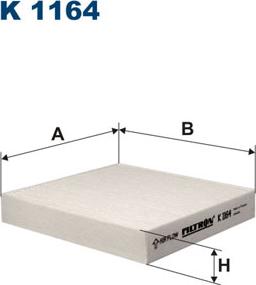 Filtron K1164 - Фильтр воздуха в салоне parts5.com