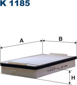 Filtron K1185 - Фильтр воздуха в салоне parts5.com