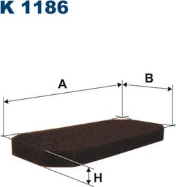 Filtron K1186 - Фильтр воздуха в салоне parts5.com