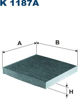 Filtron K1187A - Фильтр воздуха в салоне parts5.com