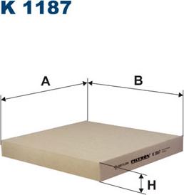 Filtron K1187 - Фильтр воздуха в салоне parts5.com