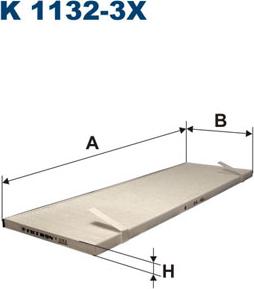 Filtron K1132-3x - Фильтр воздуха в салоне parts5.com