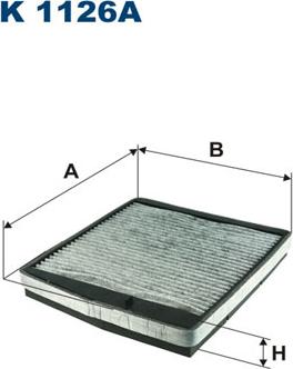 Filtron K1126A - Фильтр воздуха в салоне parts5.com