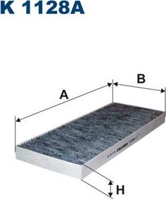 Filtron K1128A - Фильтр воздуха в салоне parts5.com