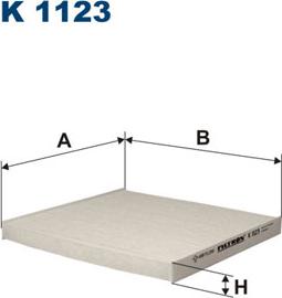 Filtron K1123 - Фильтр воздуха в салоне parts5.com