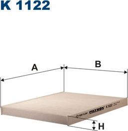 Filtron K1122 - Фильтр воздуха в салоне parts5.com