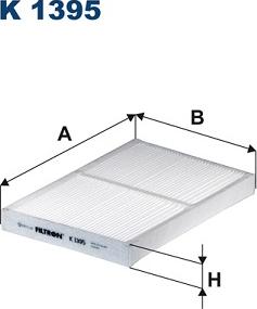 Filtron K1395 - Фильтр воздуха в салоне parts5.com