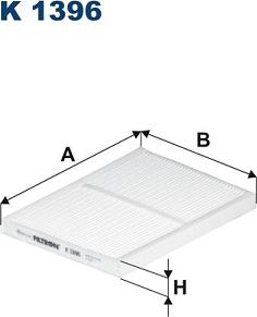 Filtron K1396 - Фильтр воздуха в салоне parts5.com