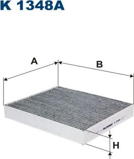 Filtron K1348A - Фильтр воздуха в салоне parts5.com