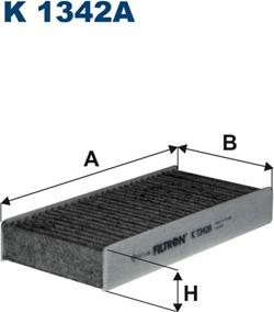 Filtron K1342A-2x - Фильтр воздуха в салоне parts5.com