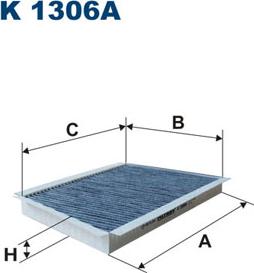 Filtron K1306A - Фильтр воздуха в салоне parts5.com