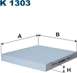 Filtron K1303 - Фильтр воздуха в салоне parts5.com