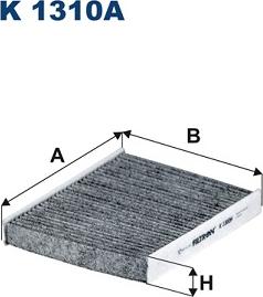 Filtron K1310A - Фильтр воздуха в салоне parts5.com