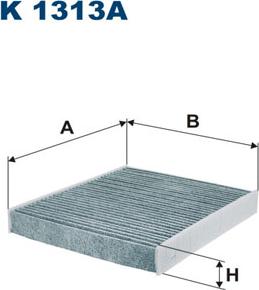 Filtron K1313A - Фильтр воздуха в салоне parts5.com