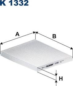 Filtron K1332 - Фильтр воздуха в салоне parts5.com