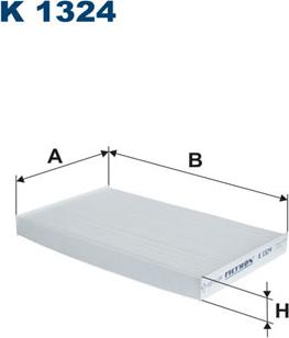 Filtron K1324 - Фильтр воздуха в салоне parts5.com