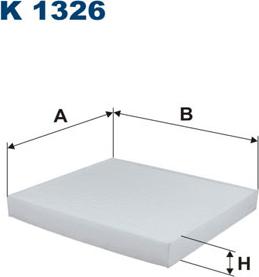 Filtron K1326 - Фильтр воздуха в салоне parts5.com