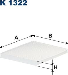 Filtron K1322 - Фильтр воздуха в салоне parts5.com