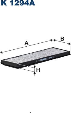 Filtron K 1294A - Фильтр воздуха в салоне parts5.com