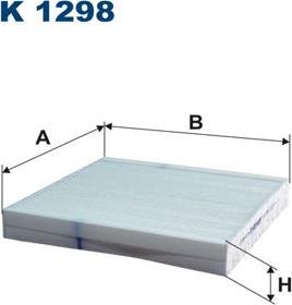 Filtron K1298 - Фильтр воздуха в салоне parts5.com