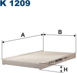 Filtron K1209 - Фильтр воздуха в салоне parts5.com