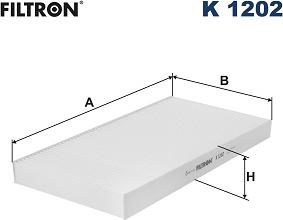 Filtron K1202 - Фильтр воздуха в салоне parts5.com