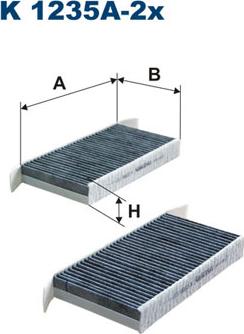 Filtron K1235A-2x - Filter, interior air parts5.com