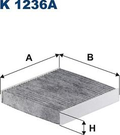 Filtron K 1236A - Фильтр воздуха в салоне parts5.com