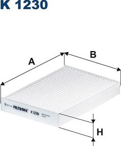 Filtron K1230 - Фильтр воздуха в салоне parts5.com