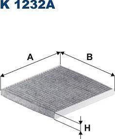 Filtron K 1232A - Фильтр воздуха в салоне parts5.com