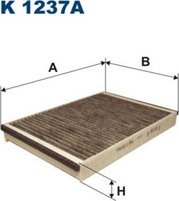 Filtron K1237A - Фильтр воздуха в салоне parts5.com