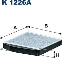 Filtron K1226A - Фильтр воздуха в салоне parts5.com