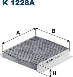 Filtron K 1228A - Фильтр воздуха в салоне parts5.com