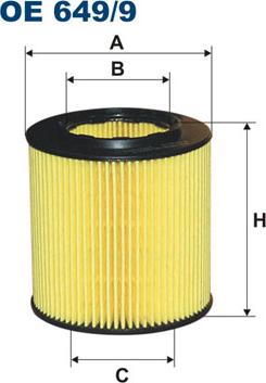 Filtron OE649/9 - Масляный фильтр parts5.com