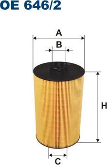 Filtron OE646/2 - Масляный фильтр parts5.com