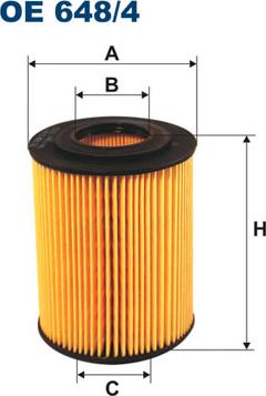 Filtron OE648/4 - Масляный фильтр parts5.com