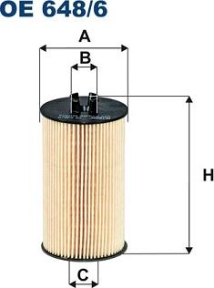 Filtron OE648/6 - Масляный фильтр parts5.com