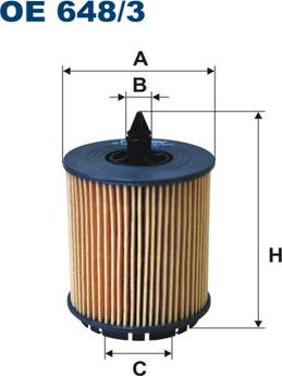 Filtron OE648/3 - Filtro de aceite parts5.com