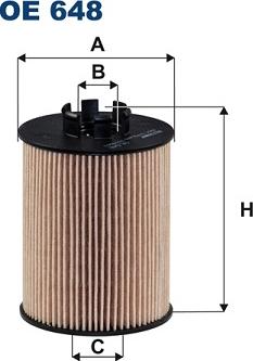 Filtron OE648 - Масляный фильтр parts5.com