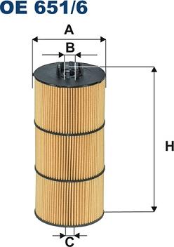 Filtron OE651/6 - Масляный фильтр parts5.com