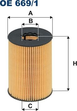 Filtron OE669/1 - Масляный фильтр parts5.com