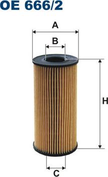 Filtron OE666/2 - Масляный фильтр parts5.com