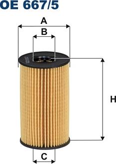 Filtron OE 667/5 - Масляный фильтр parts5.com