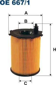 Filtron OE667/1 - Масляный фильтр parts5.com