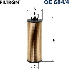 Filtron OE 684/4 - Масляный фильтр parts5.com